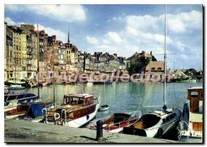 Postcard Modern Normandy Honfleur Basin and Lieutonance