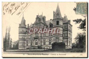 Postcard Old Saint Pierre le Moutier Chateau Beaumont