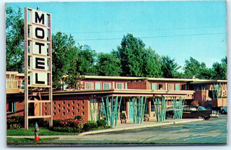 c1950s Cleveland Ohio Buckeye Motel Bi-Fold Business Card Advertising Map OH C44