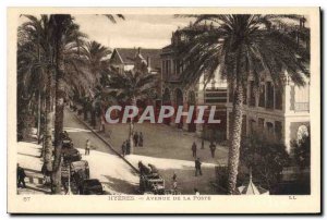 Postcard Old Hyeres Avenue Post