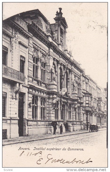 ANVERS, Belgium, 1900-1910's; Institut Superieur Du Commerce