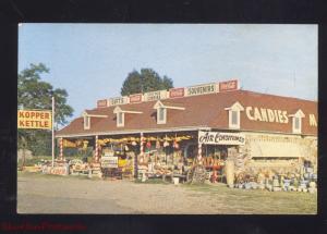 VAN BUREN ARKANSAS KOPPER KETTLE ROADSIDE OZARKS STORE ADVERTISING POSTCARD