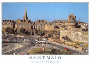 BG5617  saint malo cite corsaire ille et vilaine la porte car voiture    france