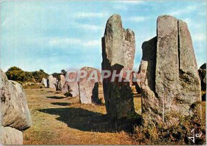 Postcard Modern megalithic alignments near Carnac