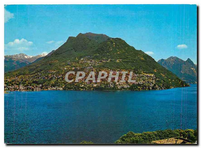 Postcard Modern Monte Bre Lugano