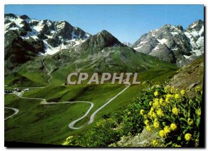 Postcard Modern Lautaret Route du Galibier Massive Combeynot and Meije