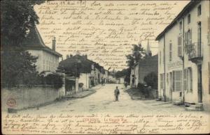 Coligny France La Grande Rue c1905 Used Postcard