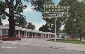 Georgia Hawkinsville Ruth Bembry's Court