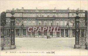 Old Postcard Nancy Government Palace LL