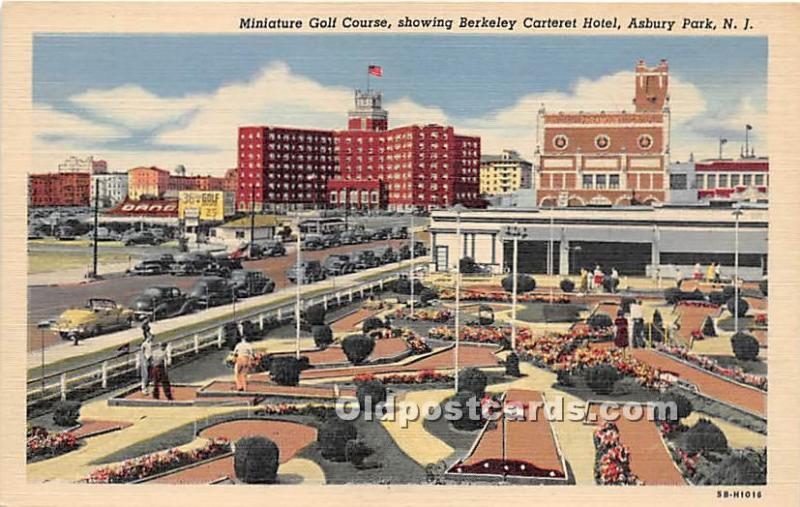 Miniature Golf Course showing Berkeley Carteret Hotel Miniature Golf Unused 