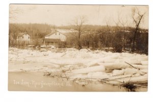 Ice Jam, Newfoundland, Pennsylvania, Real Photo, Used