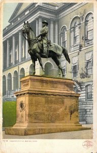 Civil War, Union General Hooker Monument, Boston MA ,Msg,  Old Postcard