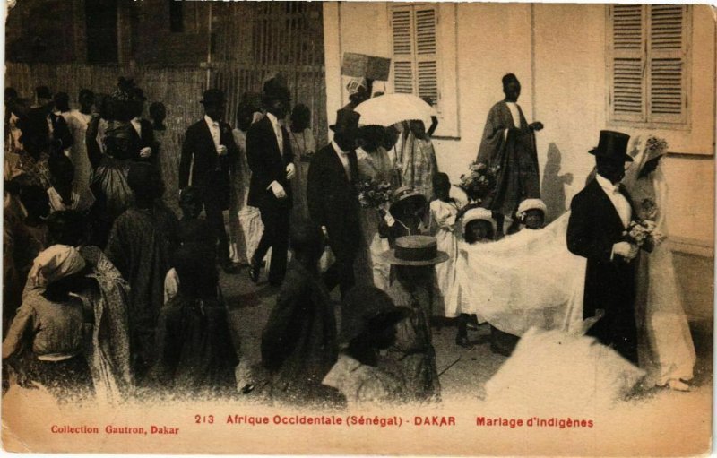 CPA AK Senegal-Dakar-Marlage d'indigénes (235397)