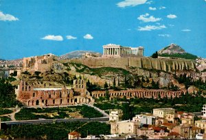 Greece Athens General View Of Acropolis