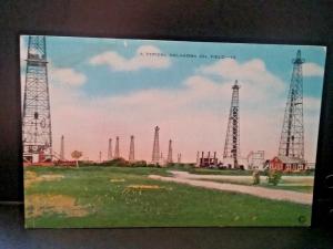 Postcard Typical Oklahoma Oil Field