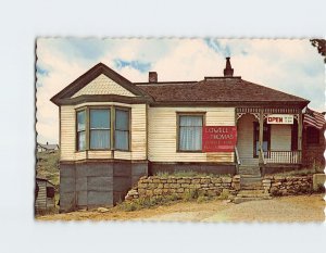 Postcard Lowell Thomas' boyhood home in Victor, Colorado