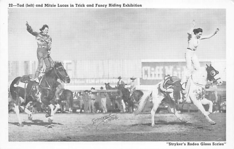 Tad and Mitzie Lucas Trick and Fancy Riding Exhibition View Images 