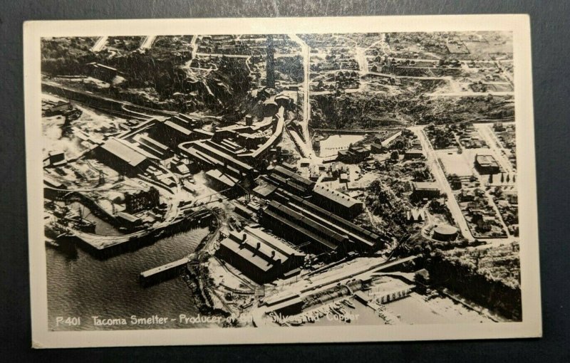 Mint Vintage Tacoma Smelter Producer of Gold Washington Real Photo Postcard RPPC