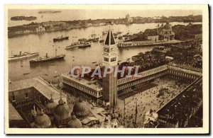 Old Postcard Venezia The Campanile di San Marco