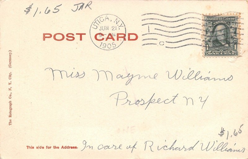 Utica New York~Soldiers Civil War Monument~1905 Rotograph Postcard