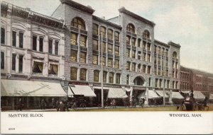 McIntyre Block Winnipeg Manitoba MB Unused Warwick Postcard E99