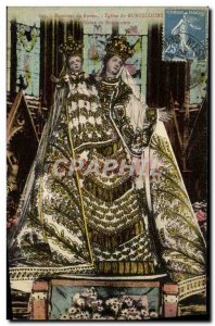 Old Postcard Environs De Rouen Bonsecours Church Statue