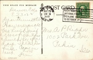 Vtg 1920s Trinity Methodist Church Denver Colorado CO Postcard