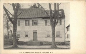 Allentown New Jersey NJ Oldest House in Town c1910 Vintage Postcard