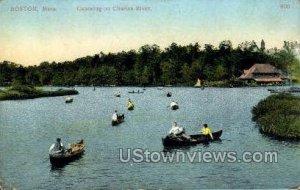 Canoeing, Charles River - Boston, Massachusetts MA