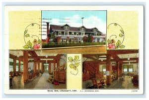 Rose Inn Hotel Crossett AR Arkansas Postcard (CC4)