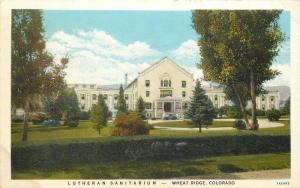 Lutheran Sanitarium 1920s Wheat Ridge Colorado Teich postcard 