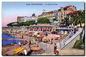 Old Postcard Saint Raphael New Beach