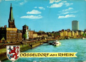 Germany Duesseldorf am Rhein Rheinufer