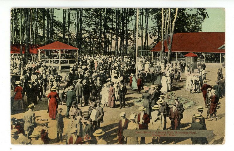 MA - Springfield. Riverside Park, Band Stand & Dance Hall