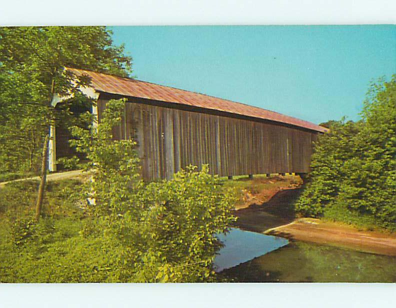 Unused Pre-1980 COVERED BRIDGE Rockville Indiana IN t8089-12