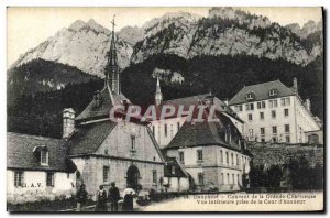 Old Postcard Dauphine Convent of the Grande Chartreuse View Interior Taking t...