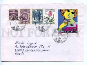272807 DENMARK to RUSSIA 1996 year real post COVER