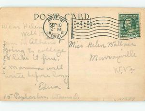 Divided-Back HIGH SCHOOL Athens Ohio OH k0652