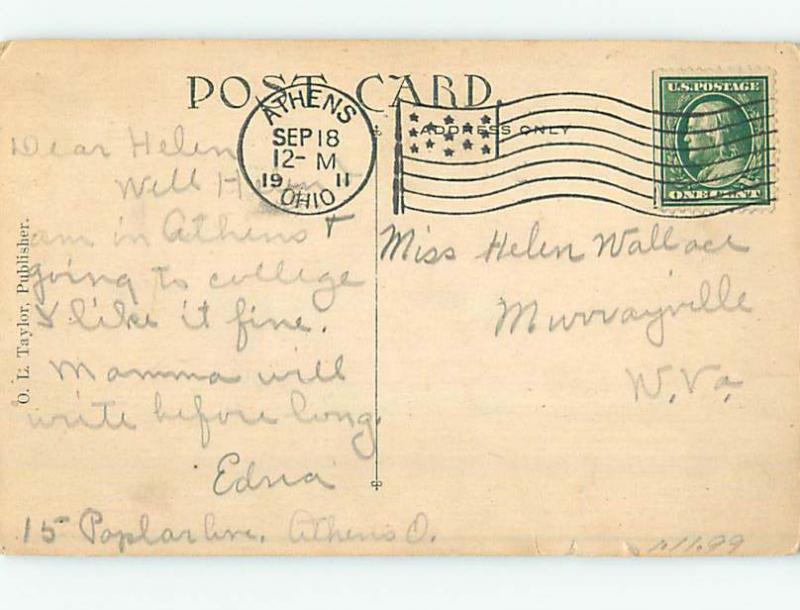 Divided-Back HIGH SCHOOL Athens Ohio OH k0652