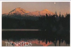 Oregon Cascade Mountains Three Sisters Wilderness Scott Lake Moonrise