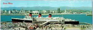 c1960s Long Beach, CA Queen Mary Ocean Liner Steamship Novelty 9 Los Angeles 8P