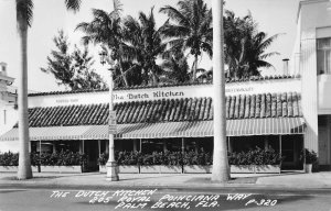 RPPC THE DUTCH KITCHEN PALM BEACH FLORIDA REAL PHOTO POSTCARD (1950s)