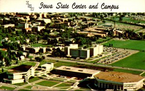 Iowa Ames Aerial View Of Iowa State Center & Iowa State University Campus