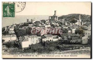 La Turbie Old Postcard General view taken of Mount Battle