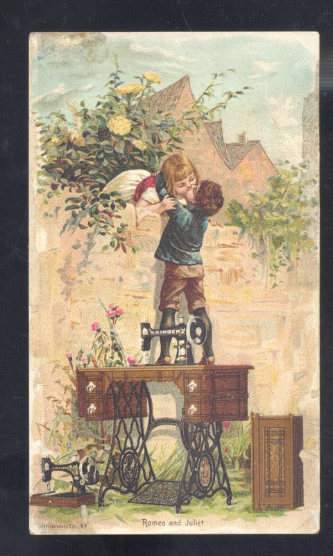 SINGER SEWING MACHINES ROMEO AND JULIET SHAKESPEARE VINTAGE ADVERTISING EPHEMERA