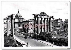 Postcard Modern Roma Foro Tempio di Satupho BEFARe the Temple of Saturn