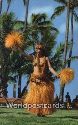 Tahitian Tamure Dancer, Waikiki Kodak Hula Show French Polynesia Unused 