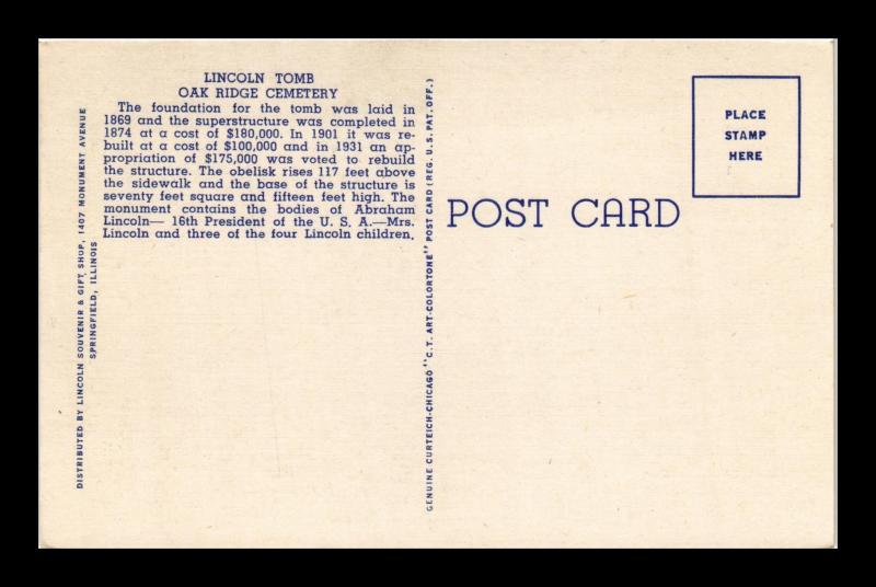 LINCOLN TOMB SPRINGFIELD ILLINOIS