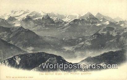 Die Berner Alpen Pilatus Gesehen Swizerland Unused 