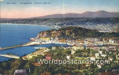 Vue Generale Nice, France, Carte, Unused 